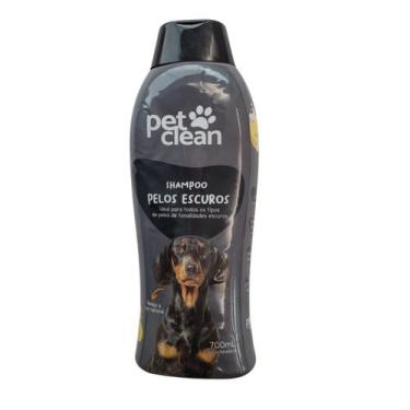 Imagem de Shampoo e Condicionador Pet Clean Banho e Tosa Cães Gatos, Pelos Escur