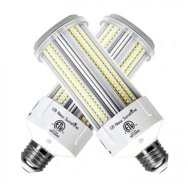 Imagem de Lâmpada LED de Milho Equivalente a 600W, Kit com 2 Unidades de 60W 9000LM 5000K Branco Dia, Base E26E27, Alta Luminosidade para Garagem