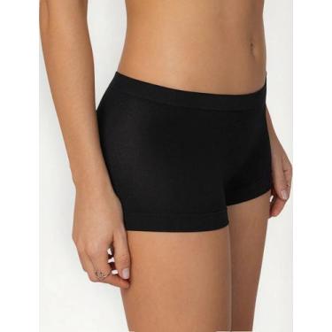 Imagem de Calcinha Boxer Modeladora Sem Costura Feminina Lupo Loba, Preto, P