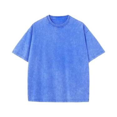 Imagem de Camiseta Vintage Feminina Em Algodão Com Lavagem Ácida, Estilo Hip Hop