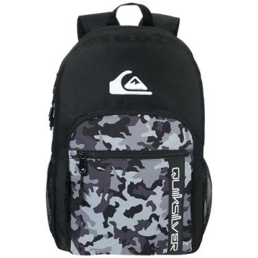 Imagem de Mochila De Costas Escolar Grande Casual Reforçado Quiksilver, Preto