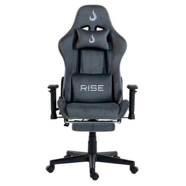 Imagem de Cadeira Gamer Rise Mode X02, Ângulo Ajustável, Braço 2D, Apoio Para os