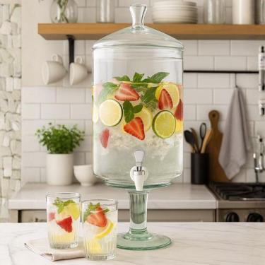 Imagem de Suqueira Grande 6,7 Litros Vidro Temperado com Torneira Dispenser para