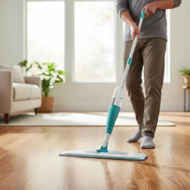 Imagem de MOP SPRAY FIT FLASH LIMP COM RESERVATÓRIO 365ml E CABO 128cm, Verde Es