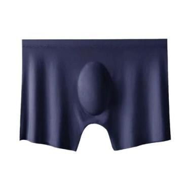 Imagem de Cuecas Boxer Masculinas De Seda Gelada Para O Verão - Kit Com 10 Peças