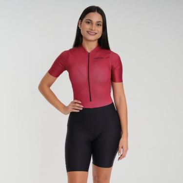 Imagem de Macaquinho Ciclismo Feminino Marcio May Moove Cherry, GG, Colorido