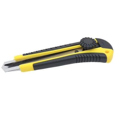 Imagem de Estilete Profissional 18mm Com Trava Emborrachado Tradestar