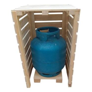 Imagem de Kit capa de Botijão com Deck - Divina Madeira