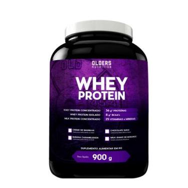 Imagem de Whey Protein Olders Nutrition Proteína em Pó 900g, Milk shake de moran