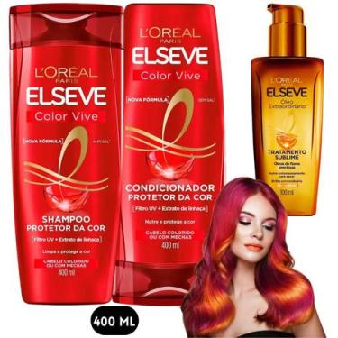 Imagem de Kit Elseve Color Vive Loreal Paris Óleo Extraordinário 400ML Protetor 