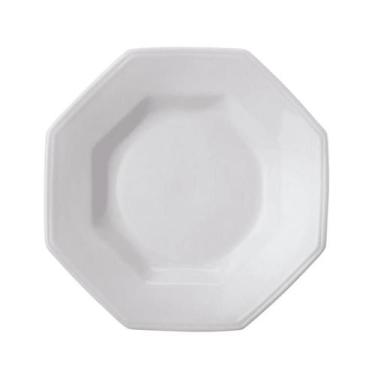 Imagem de Prato Fundo 24m p/ Sopa Massas Prisma Branco Porcelana Schmidt