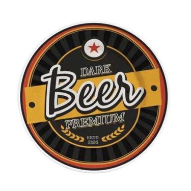 Imagem de Prato Sobremesa Cerâmica Alleanza Cerveja Happy Hour Beer Preto 2ª Lin