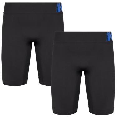 Imagem de Kit 2 Short Térmico Masculino Térmica Microfibra Tecnologia Seamless-Masculino