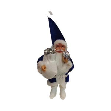 Imagem de Figurinha De Papai Noel Sentado E Em Pé De 8 Polegadas, Ornamento Para