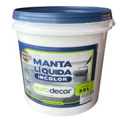 Imagem de Manta Líquida 3.6kg Incolor para Fissuras Frestas Emborrachada Imperme