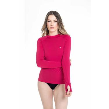 Imagem de Blusa Feminina Raglan Manga Longa com Dedeira, Proteção UV - Organiky 