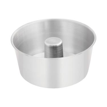 Imagem de Forma para Bolo e Pudim Forma Pudim Bolo Alumínio Alta com Furo Central Diâmetro 18 cm...