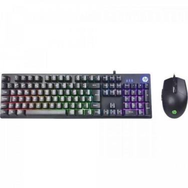 Imagem de Kit Teclado E Mouse Gamer Hp Km300 Usb