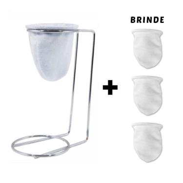 Imagem de Mini Coador de Café de Pano Individual Chá Suporte Mariquinha Dose Única em Algodão Compacto para Xícara OEM