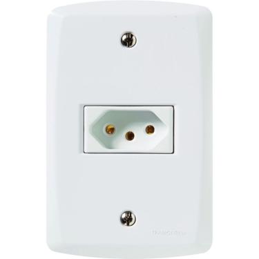 Imagem de Tomada 2P+T 10 a 250 V Lux2 Branco 77622 com Sistema Modular e Instalação Simples Tramontina