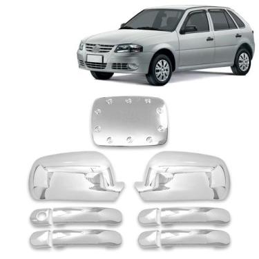 Imagem de Kit Aplique Maçaneta+Retro+Tampa Comb. Gol G3/G4 2000/14 - SHEKPARTS