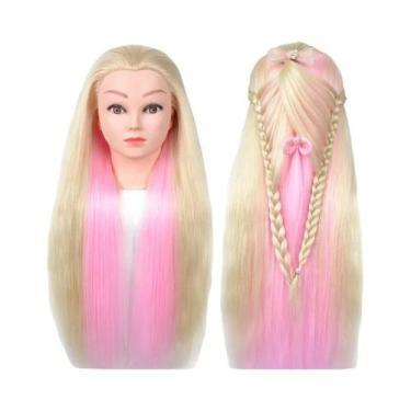 Imagem de Cabeça De Manequim Loira De Fibra De Alta Temperatura Para Treinamento