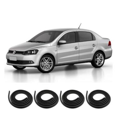Imagem de Kit Borracha Vedação Das 4 Portas Voyage 2008 a 2023 - sem marca