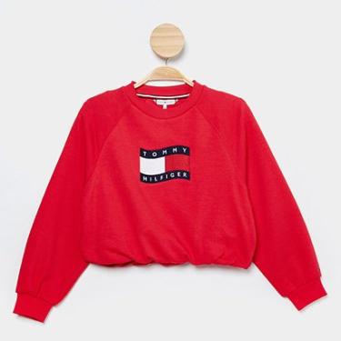 Imagem de Moletom Infantil Tommy Hilfiger Wave Flag Crewneck Menino-Masculino