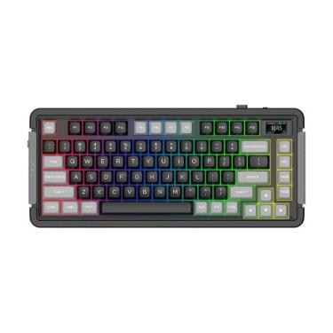 Imagem de Teclado Mecânico Sem Fio APLUS Gasket Zion com LCD, RGB, Bluetooth 2.4