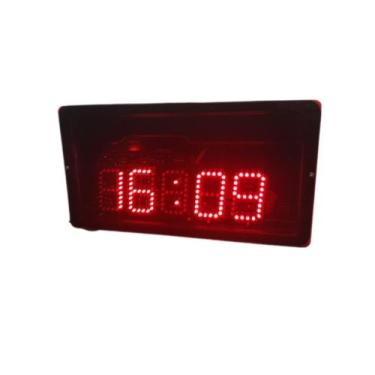 Imagem de Relógio Digital Eletronico de parede com Data Hora Temperatura e Umida