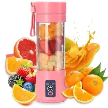 Imagem de Liquidificador Portátil Juice Portátil Cabo USB 6 Lâminas Shake - JUIC