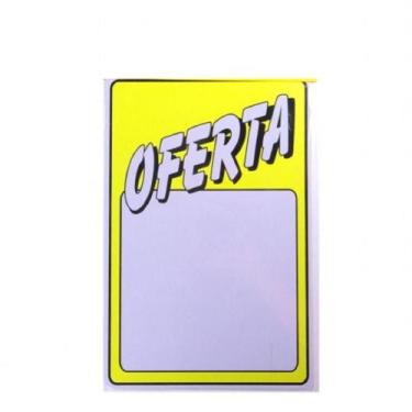 Imagem de Placa de Sinalização 30x20 Oferta com Bordas - JA, OFERTA