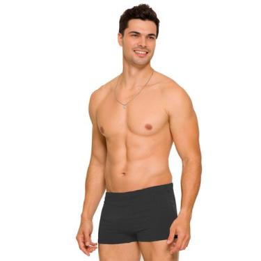 Imagem de Sunga Masculina Boxer Lisa Adulto Praia Uv50 Piscina Natação - anjo da