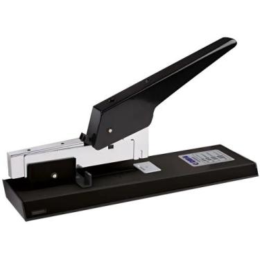 Imagem de Grampeador De Mesa Metal 29cm Compatível 4 Tamanhos de Grampos Suporte