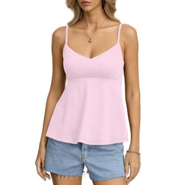 Imagem de Camisolas de algodão femininas EasyGala Peplum Baby Pink XS