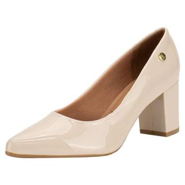 Imagem de Sapato feminino salto grosso vizzano 1290500, Natural, 36