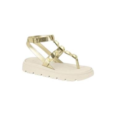 Imagem de Sandália Papete Vizzano Flatform Tratorada Skipes Dedo Moda - Moleca, 