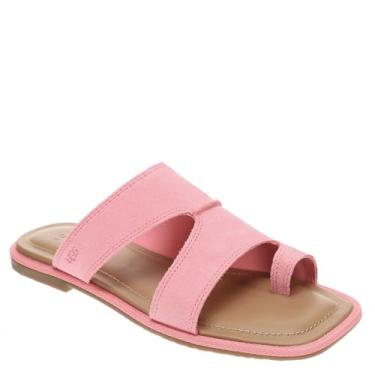Imagem de UGG Sandália rasteira feminina Matira, Camurça rosa tropical, 40
