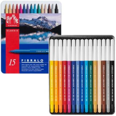 Imagem de Caneta Aquarelável Fibralo Caran D'Ache 15 Cores