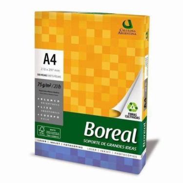 Imagem de Papel Sulfite A4 75g/m² impressão Boreal Branco 500fls