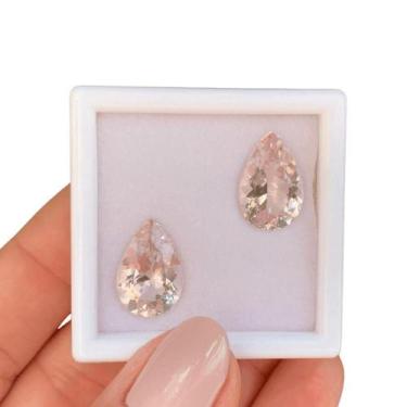 Imagem de Morganita Gota Par 10,15ct - SP GEMAS