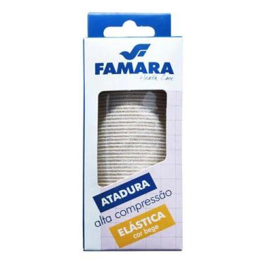 Imagem de Atadura Elástica Alta Compressão Famara 10cm 2,60m Bege