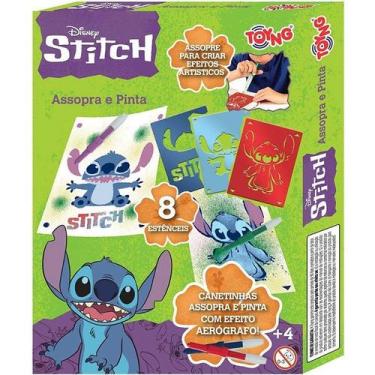 Imagem de Brinquedo Stitch Assopra Pens Para Pintar - Toyng