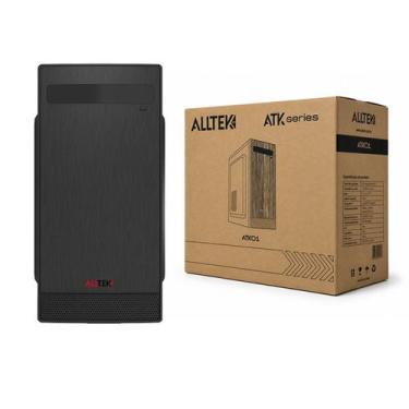 Imagem de Gabinete micro atx sem fonte alltek in atk-01 preto