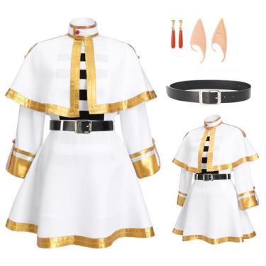 Imagem de Fantasia DAZCOS Frieren Elf Cosplay com capa, saia, meia-calça (S)