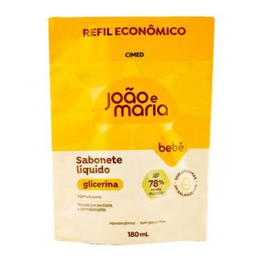 Imagem de Sabonete Líquido Bebê João e Maria Glicerina Refil 180ml