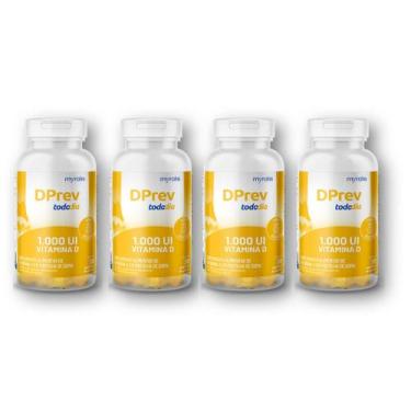 Imagem de Kit Vitamina D Colecalciferol DPrev Todo Dia 1000UI Abacaxi C/ 30 Goma
