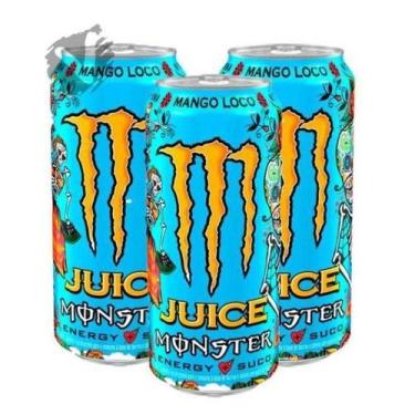 Imagem de Kit 3 Energético Monster Energy Juice Mango Loco 743ml
