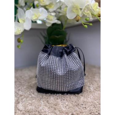 Imagem de bolsa saco strass - birô, Grafite