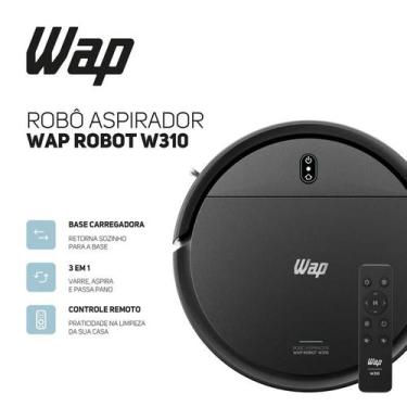 Imagem de Robô Aspirador Inteligente Limpeza Automática com Controle e Base de R